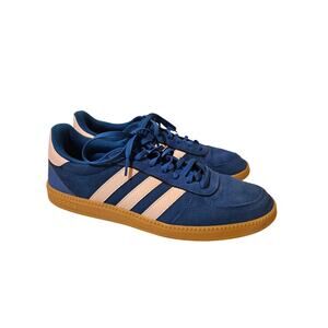Adidas cloudfoam plus Ladies blue suede shoes sneakers size 11